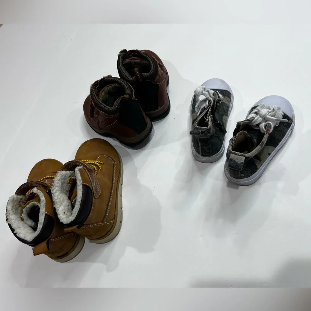 Kids Brown and Cami Shoes Set